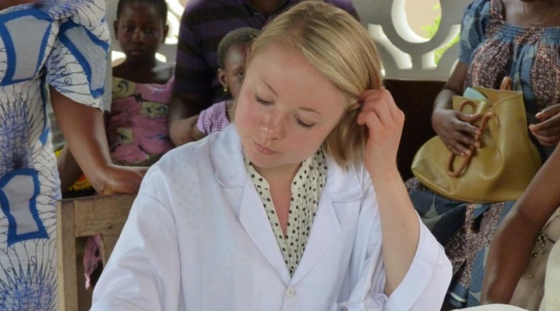 A medical student in Togo A medical student in Togo